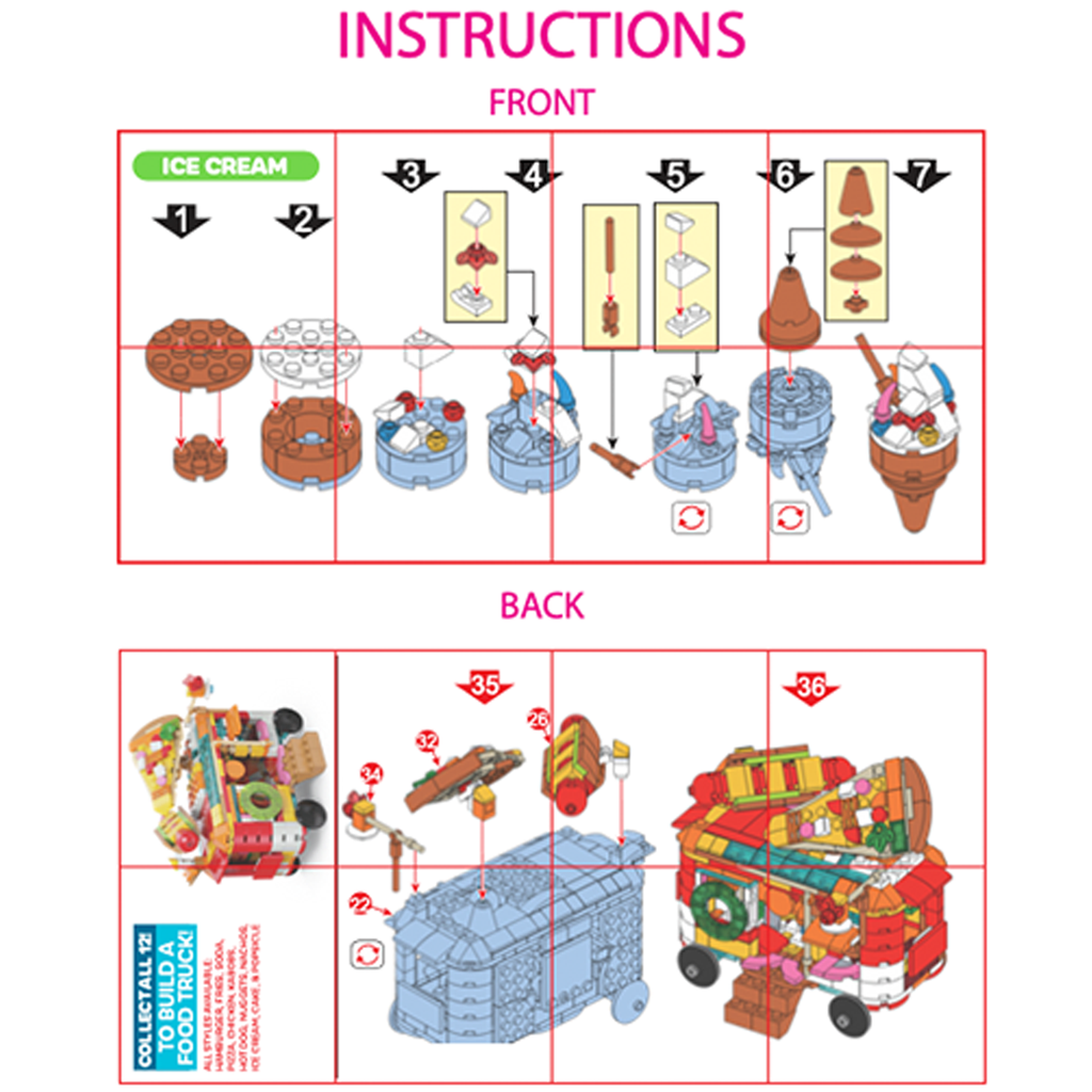 So Much Fun! Micro Block Fast Food Set Boxed - 12/Display