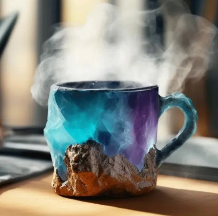 400ml Resin Mineral Coffee Mugs