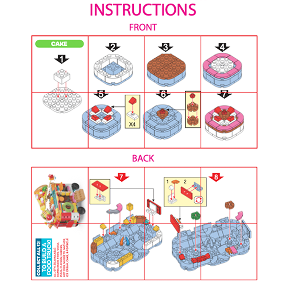 So Much Fun! Micro Block Fast Food Set Boxed - 12/Display