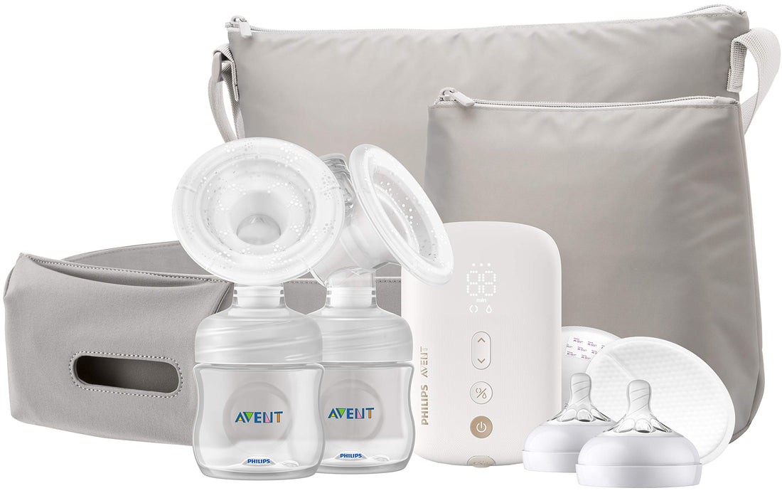 Philips AVENT Double Electric Breast Pump Advanced with Natural Motion Technology SCF394/61 White